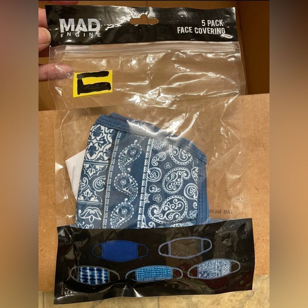 Mad Engine 5pk face masks - Picture 3 of 3